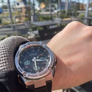 Casio G-Shock Black and Silver Analog-Digital Sport Watch